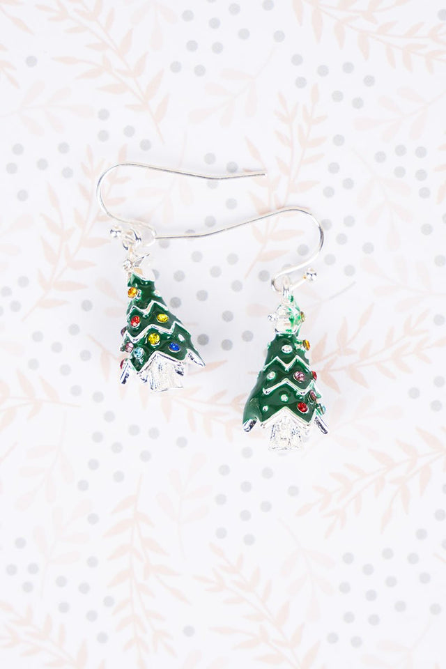 I'm Feelin Pine Silvertone Earrings - Wholesale Accessory Market