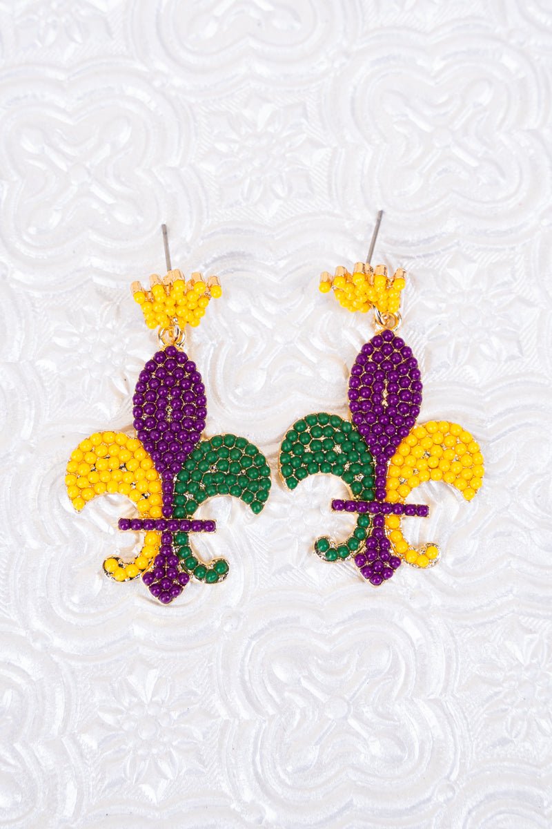 mardi gras wholesale earrings