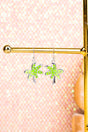 Island Life Green Palm Tree Earrings - Wholesale Accessory Market