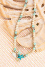 By The Coast Starfish Mint Glass & Wood Beaded Choker - Wholesale Accessory Market