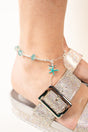 Florida Bound Blue Bead Starfish Anklet - Wholesale Accessory Market