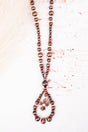 SALE! Marble Mountain Loop Cross Howlite and Copper Necklace - Wholesale Accessory Market