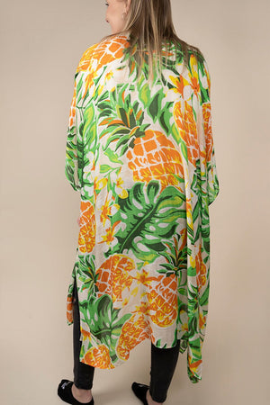 Tropical Cruise Green Kimono - Wholesale Accessory Market