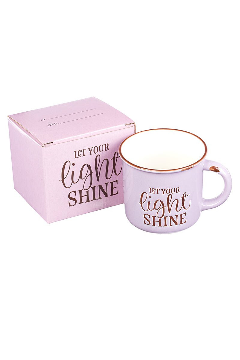 Let Your Light Shine Lavender Campfire Mug - Wholesale Accessory Market