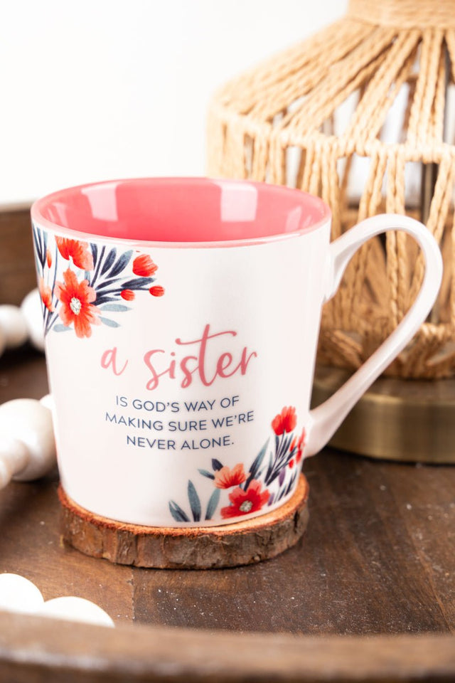 Sister Pink Floral Mug - Wholesale Accessory Market