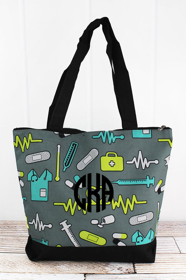 NGIL Nurse Life with Black Trim Tote Bag - Wholesale Accessory Market