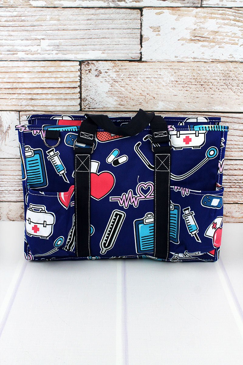 Nurse Love Utility Tote with Navy Trim Wholesale Accessory Market