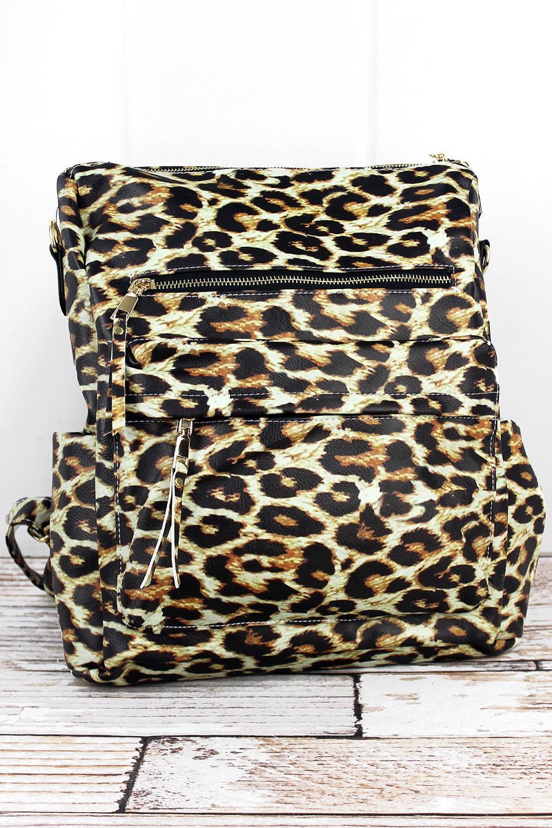 Tiba + Marl Mini Elwood Kids Backpack - Mono Leopard | Natural Baby Shower
