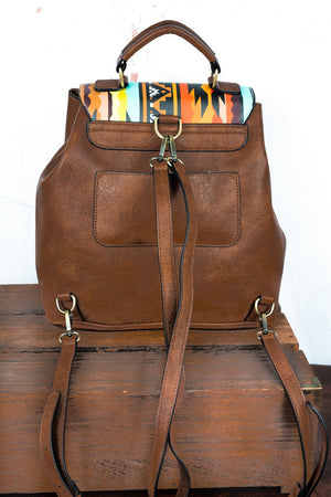 35% OFF! Desert Dusk Faux Leather Satchel Backpack - Wholesale Accessory Market