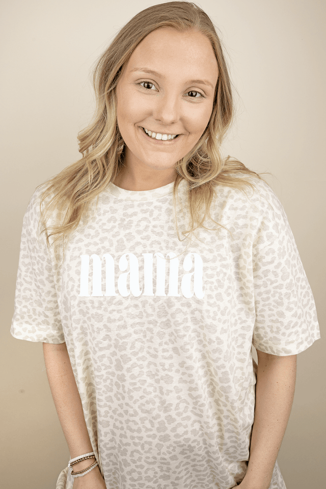 White Mama Puff Vinyl Fine Jersey Tee - Wholesale Accessory Market