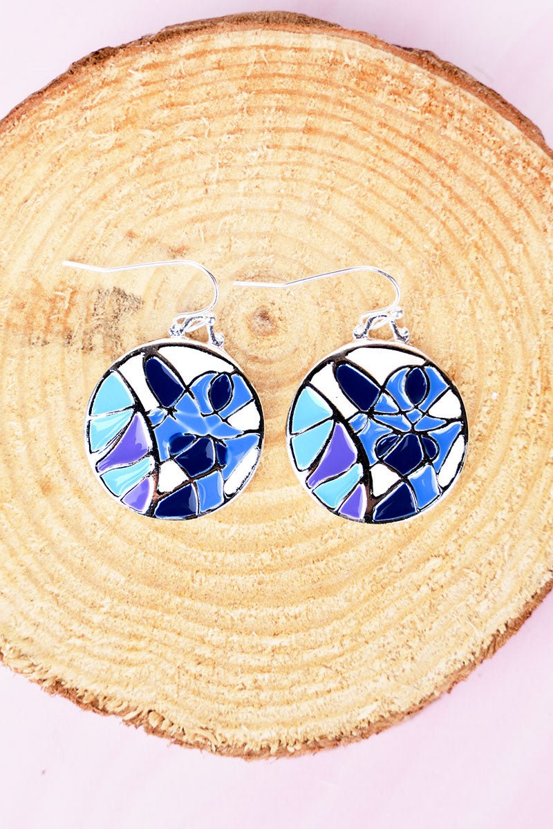 Long Hanging Round Heart Dangle Blue Crystal Earrings For Women Trend  Luxury High Quality 2023 Collection Fashion Party Jewelry