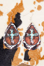 Crystal Avenue Turquoise Teardrop Earrings - Wholesale Accessory Market