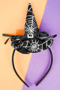 Spooky Season Black Witch's Hat Headband - Wholesale Accessory Market