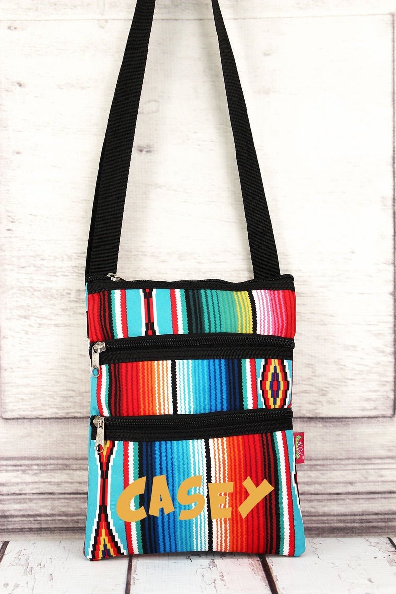 NGIL Southwest Serape Crossbody Bag with Black Trim