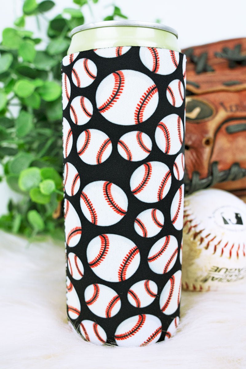 Hit A Homer Baseball Slim Can Drink Sleeve - Wholesale Accessory Market