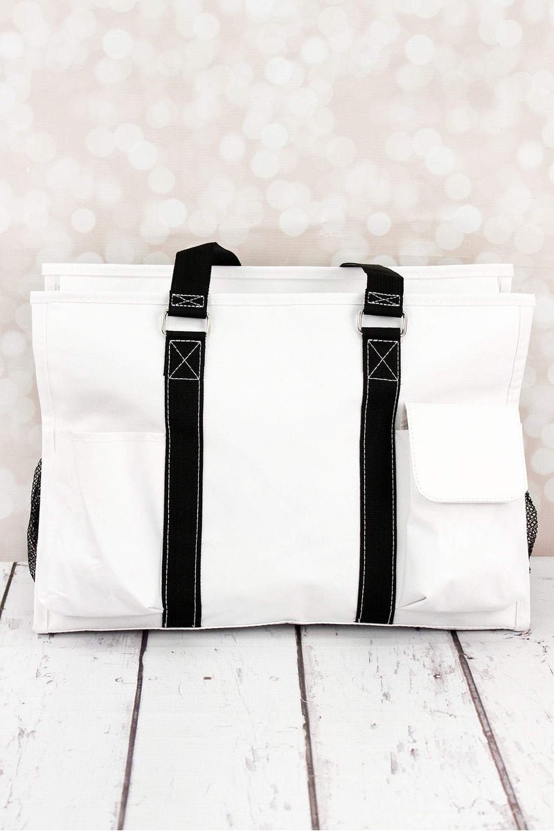 NGIL Baseball Laces Utility Tote with Black Trim - Wholesale Accessory Market