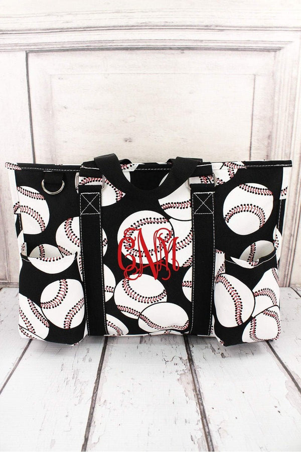 Baseball Utility Tote SKQ731 BLACK Wholesale Accessory Market