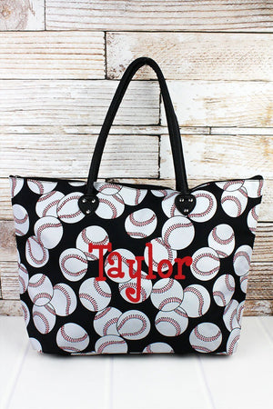 NGIL Baseball Large Shoulder Tote - Wholesale Accessory Market