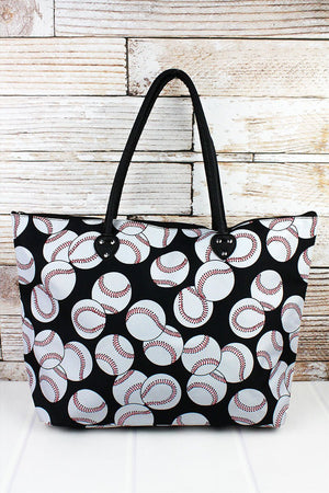 NGIL Baseball Large Shoulder Tote - Wholesale Accessory Market