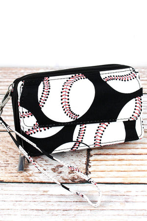 NGIL Baseball Crossbody Organizer Clutch - Wholesale Accessory Market