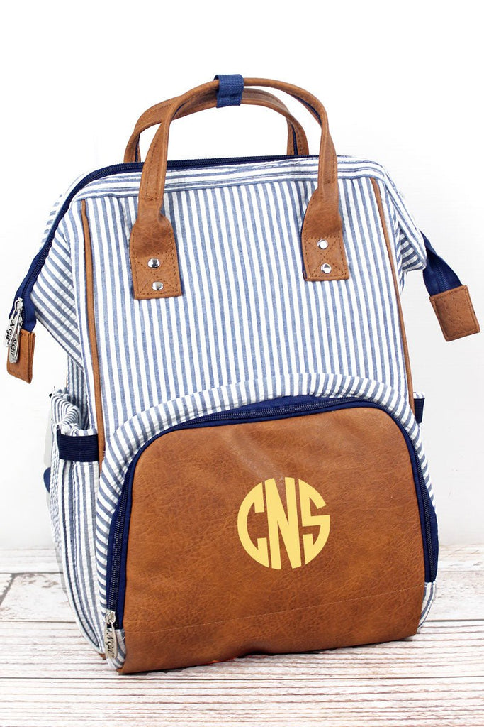 Striped diaper bag backpack new arrivals