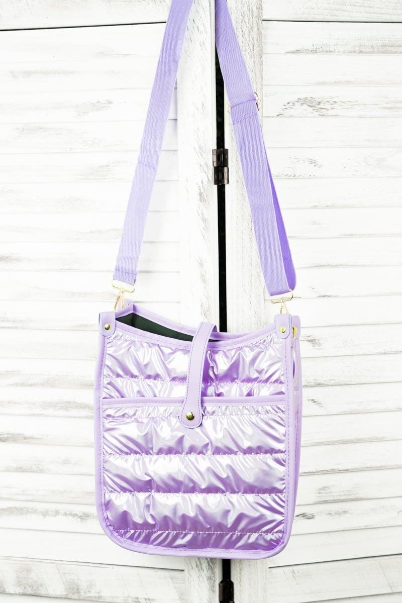 Kennedy Puffy Lavender Crossbody Bag