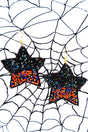 Viola Black Multi-Color Bead Halloween Star Earrings - Wholesale Accessory Market