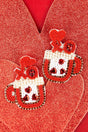 Viola Red 'XO' Cup Of Love Earrings - Wholesale Accessory Market