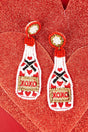 Viola White 'XOXO' Bottle Earrings - Wholesale Accessory Market