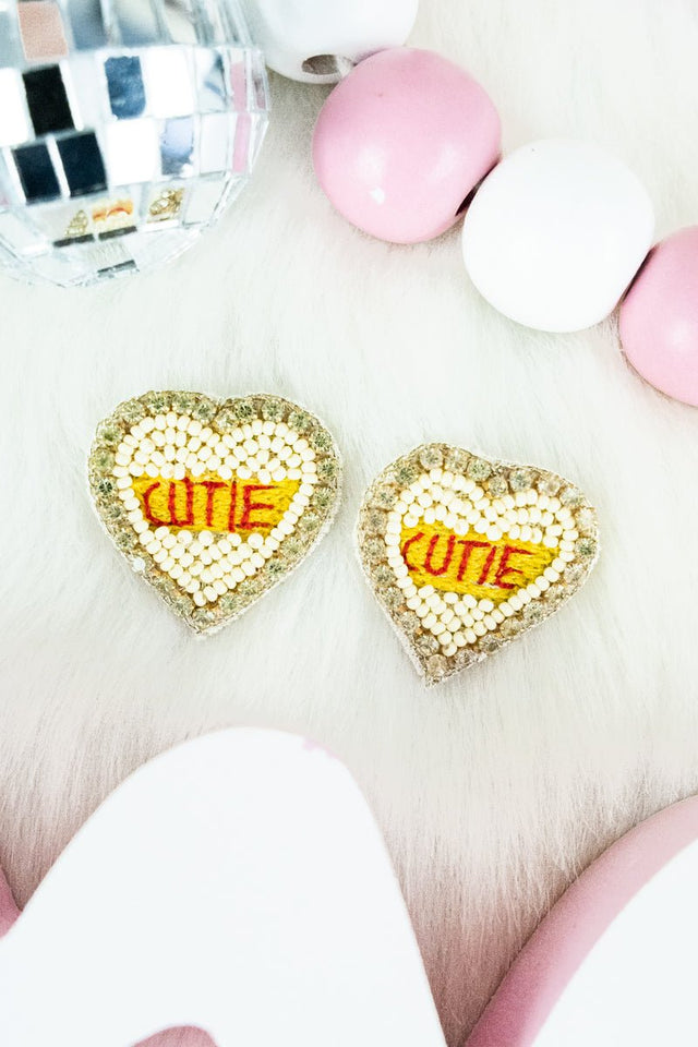 Viola Yellow 'Cutie' Earrings - Wholesale Accessory Market