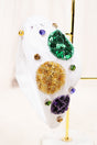 Viola White 'Mardi Gras' Sequin Knotted Headband - Wholesale Accessory Market