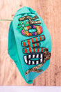 Viola Howdy Turquoise Knotted Headband - Wholesale Accessory Market