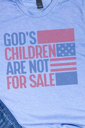 God's Children Are Not For Sale Unisex Poly-Rich Blend Tee - Wholesale Accessory Market