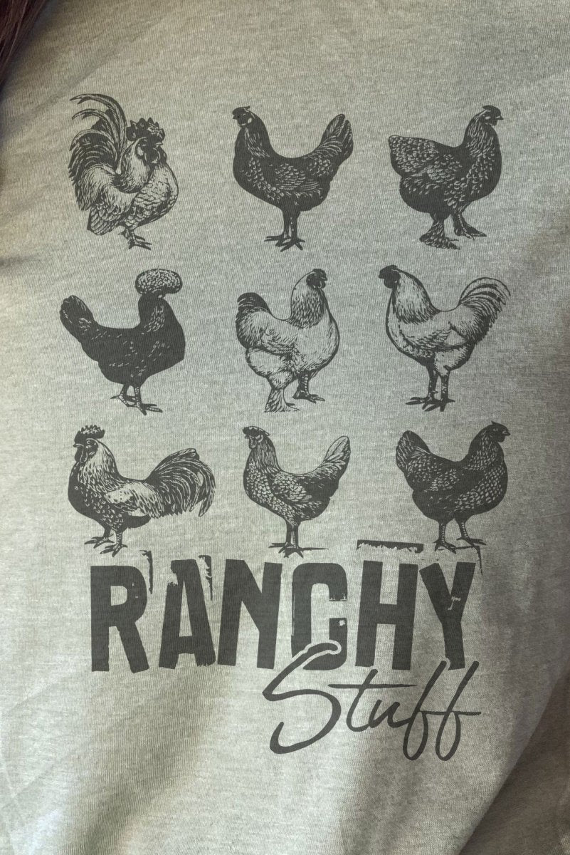 Ranchy Chicken Stuff Unisex Poly-Rich Blend Tee - Wholesale Accessory Market