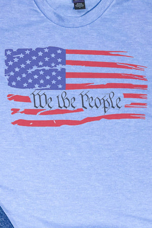 We The People Flag Unisex Poly-Rich Blend Tee - Wholesale Accessory Market