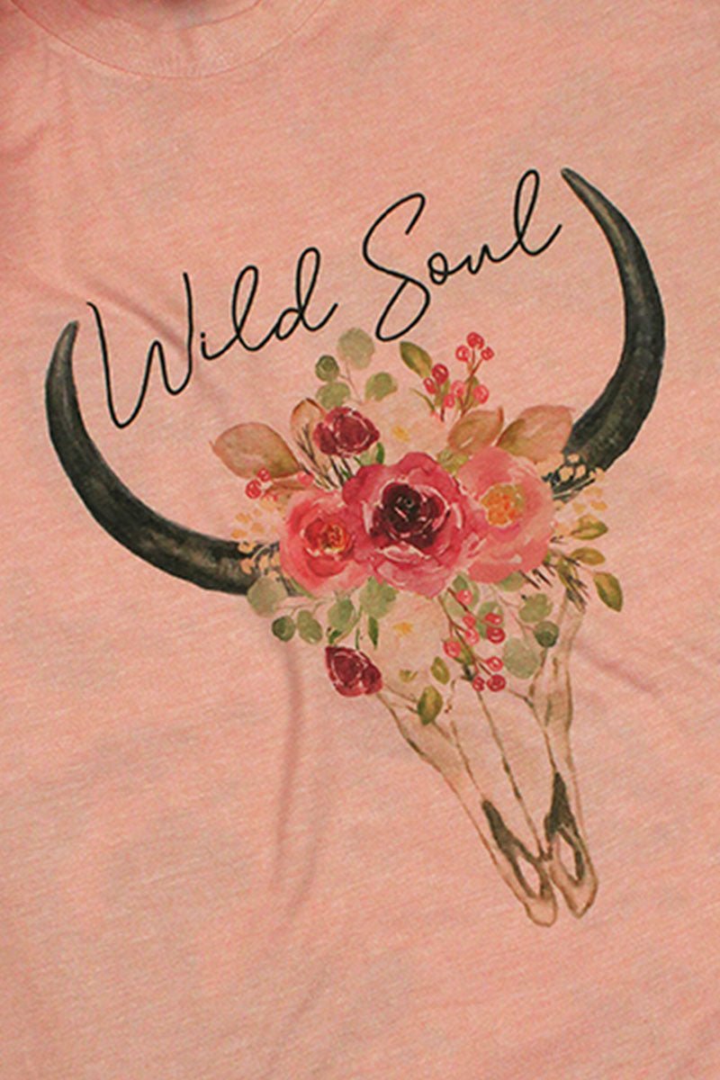 Wild Soul Steer Unisex Poly-Rich Blend Tee - Wholesale Accessory Market