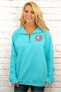 Shades of Blue Comfort Colors Adult Quarter Zip Sweatshirt *Customizable! - Wholesale Accessory Market