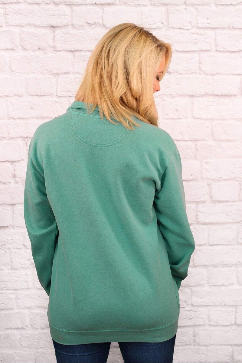 Shades of Green Comfort Colors Adult Quarter Zip Sweatshirt *Customizable! - Wholesale Accessory Market