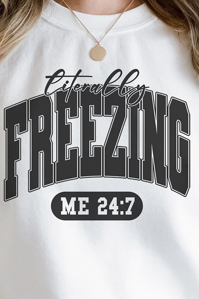 Literally Freezing Heavy-weight Crew Sweatshirt - Wholesale Accessory Market