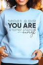 You Are Enough Heavy-weight Crew Sweatshirt - Wholesale Accessory Market