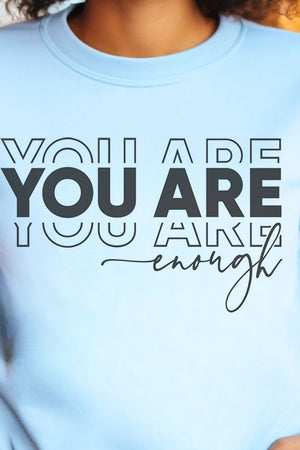 You Are Enough Heavy-weight Crew Sweatshirt - Wholesale Accessory Market