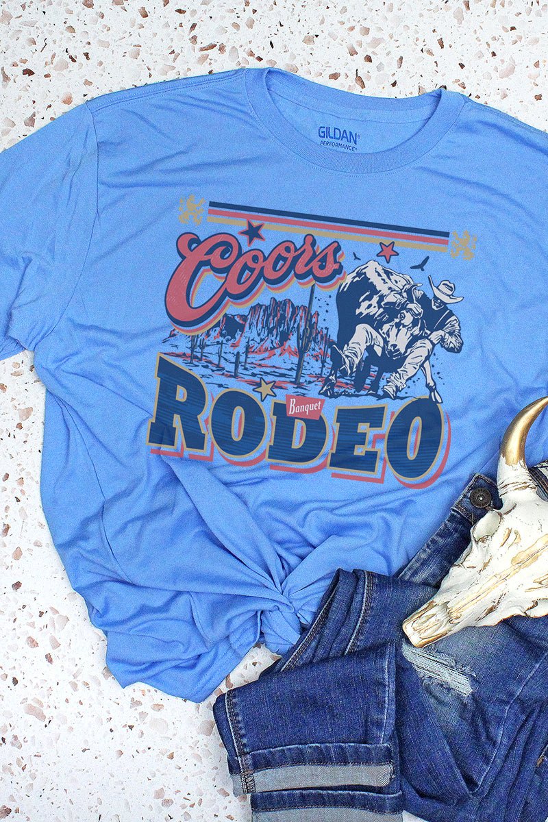 Bull Rider Coors Rodeo Unisex Dri-Power Poly Tee - Wholesale Accessory Market