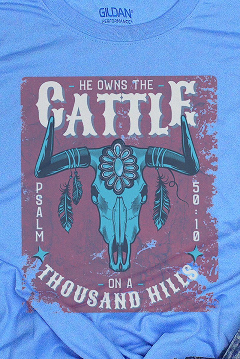 Cattle On A Thousand Hills Steer Unisex Dri-Power Poly Tee - Wholesale Accessory Market