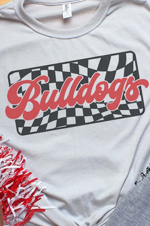 Checkered Bulldogs Red Unisex Dri-Power Poly Tee - Wholesale Accessory Market