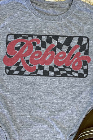 Checkered Rebels Red Unisex Dri-Power Poly Tee - Wholesale Accessory Market