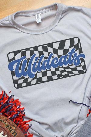 Checkered Wildcats Royal Unisex Dri-Power Poly Tee - Wholesale Accessory Market