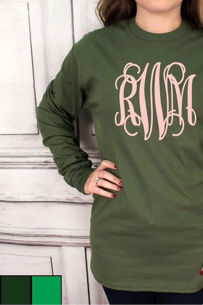 Shades of Green Ultra Cotton Adult Long Sleeve T-Shirt *Personalize It!