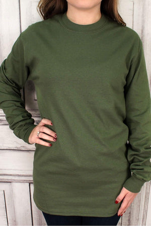 Shades of Green Ultra Cotton Adult Long Sleeve T-Shirt *Personalize It! - Wholesale Accessory Market