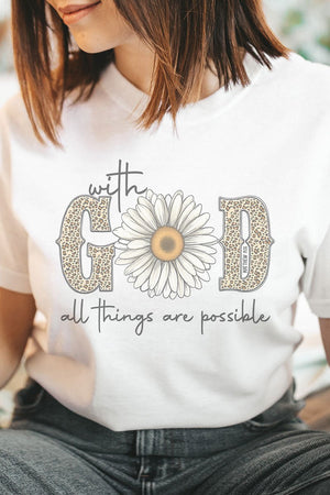 With God Daisy Dri-Power 50/50 Tee - Wholesale Accessory Market