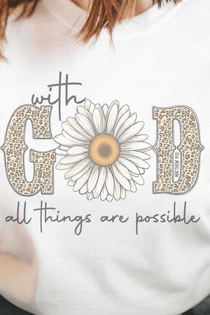 With God Daisy Dri-Power 50/50 Tee - Wholesale Accessory Market